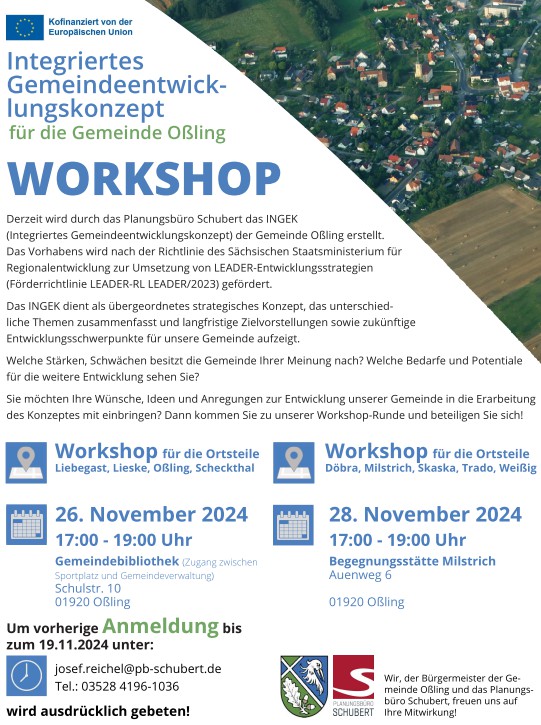 Workshop Gemeindeentwicklungskonzept