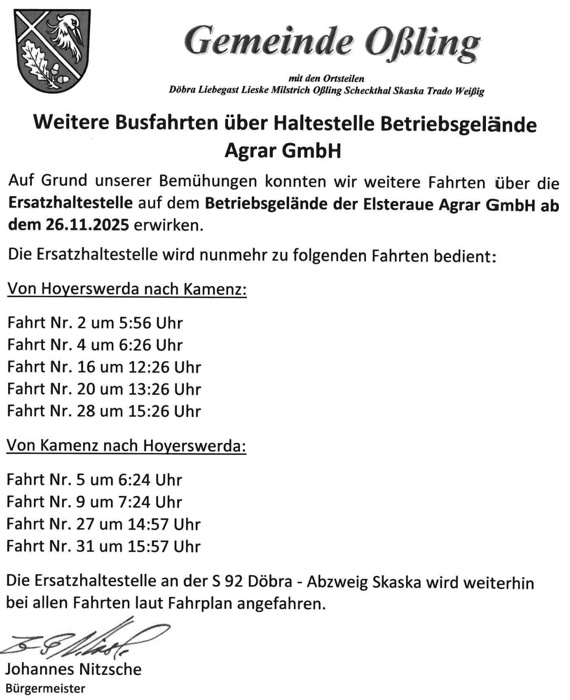 Ersatzhaltestelle Skaska 2